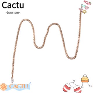 Cactu สายโซ่โลหะ กันลื่น สไตล์วินเทจ อุปกรณ์เสริม สําหรับคล้องแว่นตา