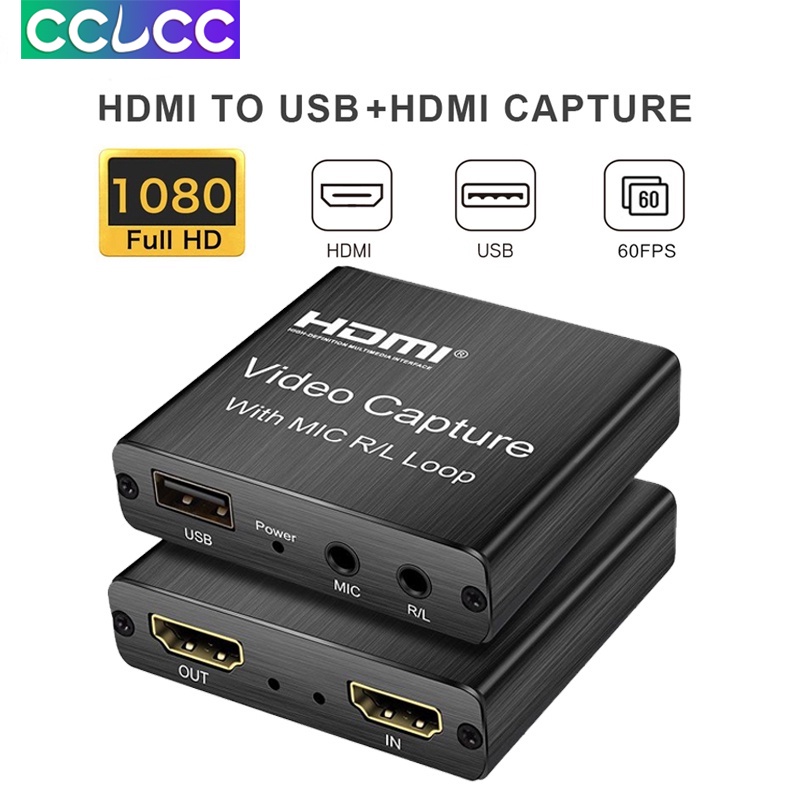 กล่องบันทึกวิดีโอเกม-hdmi-1080p-usb-2-0-สําหรับไลฟ์สตรีม-บันทึกวิดีโอ