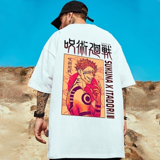 Fashion Mens and Womens Oversized Shirts anime Mens Short Sleeve tshirt Hip-Hop jujutsu kaisen Print Pattern T S_03