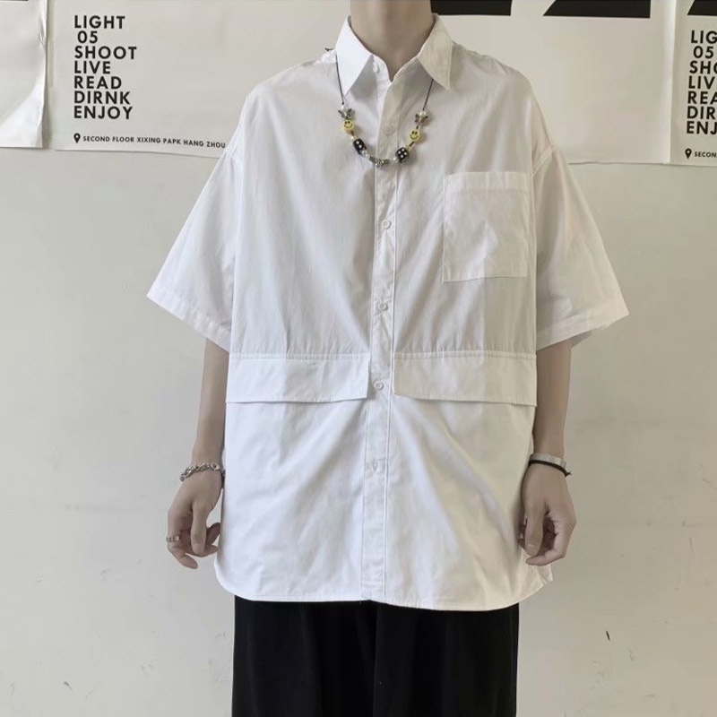 esea-เสื้อผู้ชาย-แฟชั่น-หลวม-การออกแบบระดับไฮเอนด์-เสื้อผู้ชาย-เครื่องมือ-เทรนด์ญี่ปุ่น-ผู้ชายลำลอง