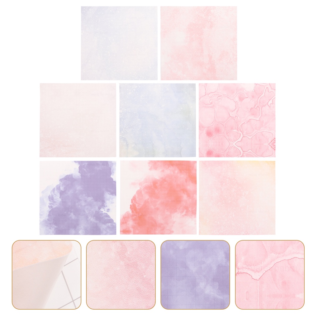 Ink Stamp Pad Transfer Infusible Sublimation Paper Watercolor 8 Pcs