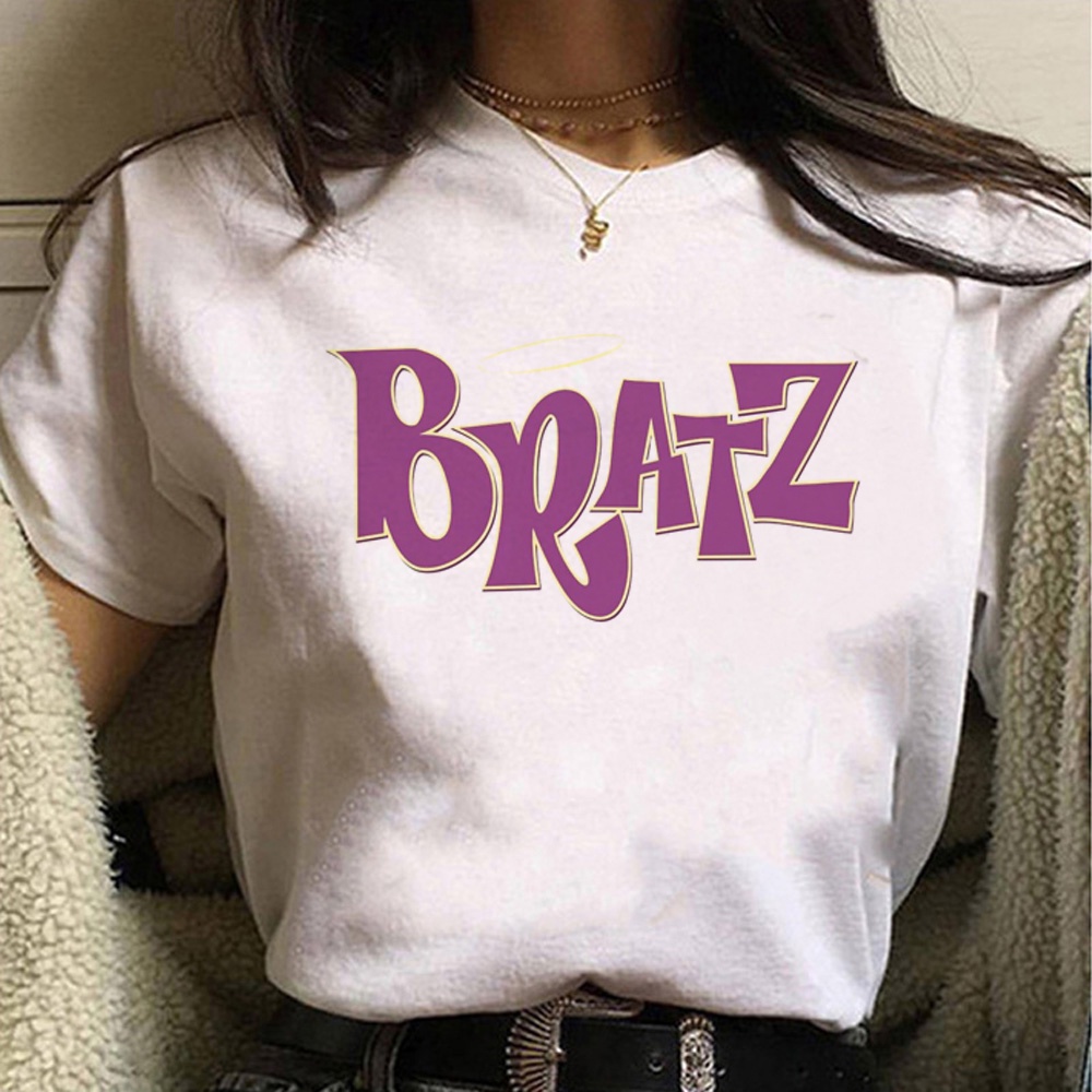 เสื้อยืด-พิมพ์ลายอนิเมะ-bratz-y2k-สําหรับผู้หญิง