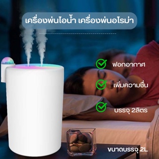 Doubleeshop เครื่องฟอกอากาศ เครื่องทำให้ชื้น พ่นอโรม่า  น้ำมันหอมระเหย  สายชาร์จ USB E0709