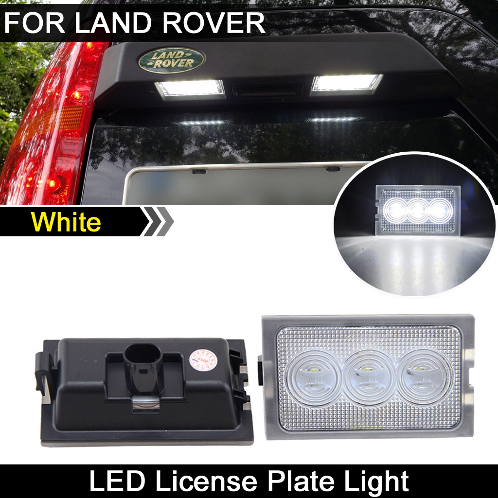 หลอดไฟ-led-ความสว่างสูง-สีขาว-สําหรับติดป้ายทะเบียนรถยนต์-land-rover-discovery-3-discovery-4-freelander-2-rang-rover-sport-2-ชิ้น