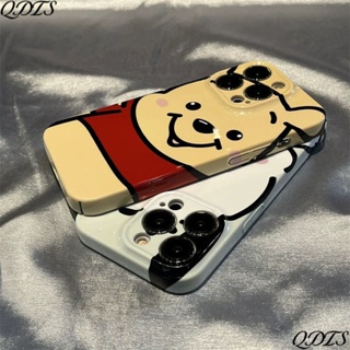 เคสโทรศัพท์มือถือแบบแข็ง นิ่ม ลายการ์ตูนหมีพูห์น่ารัก รวมทุกอย่าง สําหรับ Iphone 14 promax12 13 11 2EZT
