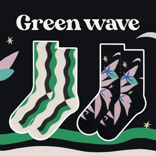 emmtee.emmbee - ถุงเท้า Green wave