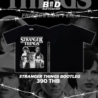 [ใช้โค้ดหน้าร้านลด 50บาท]StreetStyle_Shop | เสื้อยืดUnisexสกรีนลาย Stranger Things Bootleg เสื้อผู้ชาย เสื้อผู้หญิง 12