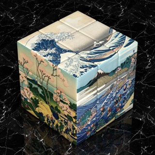 รูบิคภาพวาดสีน้ํามัน รูป Van Gogh Third-Order Rubiks Cube Da Vinci ของเล่นเสริมการเรียนรู้เด็ก