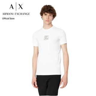 AX Armani Exchange เสื้อยืดผู้ชาย รุ่น 6LZTHPZJBVZ1100 สี White