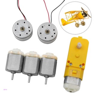 Aoto มอเตอร์ไมโครต้านทานการสึกหรอ 3V ถึง 5V มอเตอร์ขนาดเล็ก มอเตอร์ DC สี่ล้อ