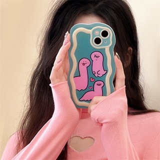 เคสโทรศัพท์มือถือ แบบนิ่ม ลายการ์ตูนไดโนเสาร์ สําหรับ Apple iPhone 14plus 13 pro 12 11 promax