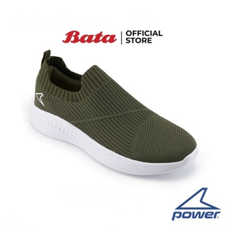 Bata บาจา POWER รองเท้ากีฬาวิ่ง แบบผูกเชือก สำหรับผู้ชาย  รุ่น Breeze Delight LO สีเขียว รหัส 8187150