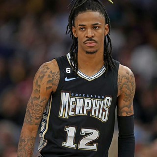 เสื้อกีฬาบาสเก็ตบอลแขนกุด ลายทีม Memphis Grizzlies Jersey No.12 Ja Morant 22-23 Season ชุดเหย้า สําหรับผู้ชาย