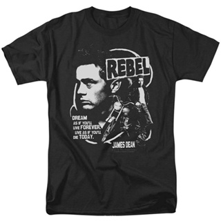 เสื้อยืดแขนสั้นลําลอง พิมพ์ลาย James Dean Rebel Cover Series คุณภาพสูง พลัสไซซ์ แฟชั่นสําหรับผู้ชาย