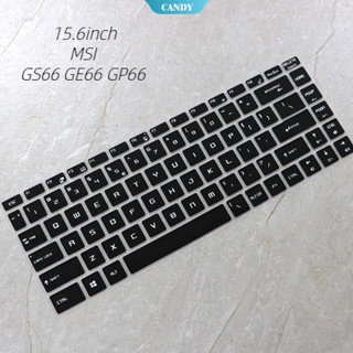 ฟิล์มซิลิโคนติดแป้นพิมพ์แล็ปท็อป PC บางพิเศษ 15.6 นิ้ว MSI GS66 GE66 GP66 เป็นมิตรกับผิวหนัง ซักทําความสะอาดได้ [CAN]