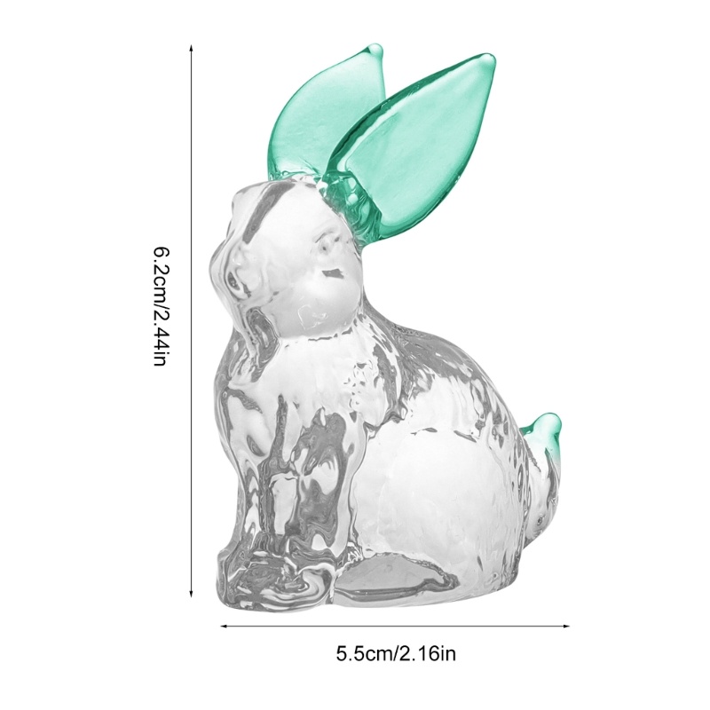 blala-รูปปั้นกระต่ายแก้วคริสตัล-สําหรับตกแต่งบ้าน-สํานักงาน-โต๊ะ