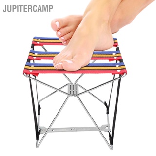 JUPITERCAMP Pedicure สตูลพับได้ 4 Gears สตูลพับผ้า Oxford แบบปรับได้สำหรับการเดินทางร้านทำเล็บ