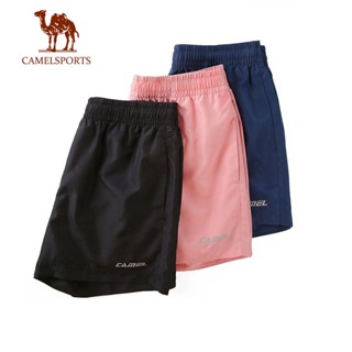 CAMEL SPORTS ผู้หญิง ยิม กางเกงขาสั้น วิ่ง แห้งเร็ว ออกกําลังกาย ฟิตเนส กีฬา ระบายอากาศ สบาย ๆ ยืดหยุ่น ชายหาด