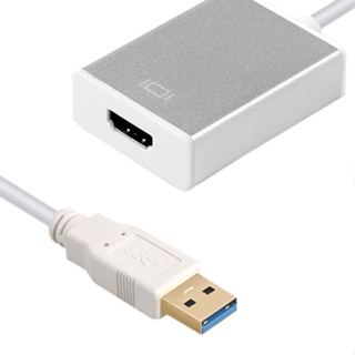 Rich2.br อะแดปเตอร์ USB 30 เป็น HDMI สีขาว สําหรับ Windows 2560x1440