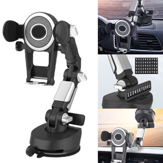 ที่วางโทรศัพท์ในรถ ติดตั้งได้บนคอนโซลกลางและกระจกหน้ารถ 360 องศา Car Phone Holder