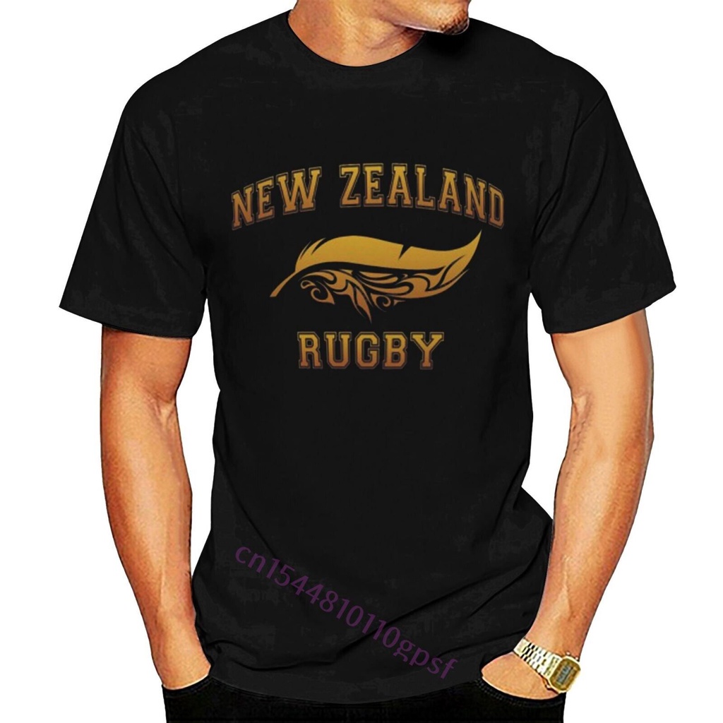 ดูดีนี่-เสื้อยืดคอกลม-ผ้าฝ้าย-100-พิมพ์ลาย-new-zealand-rugby-maori-sunset-สีดํา-แฟชั่นสําหรับผู้ชาย