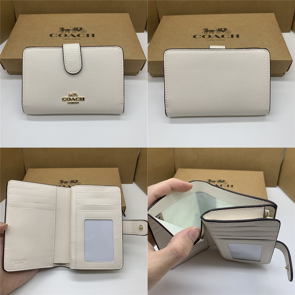 medium-corner-zip-wallet-f11484-กระเป๋าสตางค์ผู้หญิง-แท้-coac-h-กระเป๋าสตางค์-แบบพับ-หนังเรียบ-แบบสั้น-กระเป๋าใส่เหรียญ