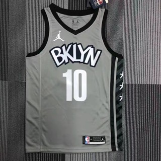 เสื้อกีฬาบาสเก็ตบอล NBA ลายทีม Brooklyn อเนกประสงค์ สําหรับผู้ชาย #10 เสื้อกีฬาแขนสั้น ลายทีม Ben Simmons Dri-Fit Swingman สีเทา 552786