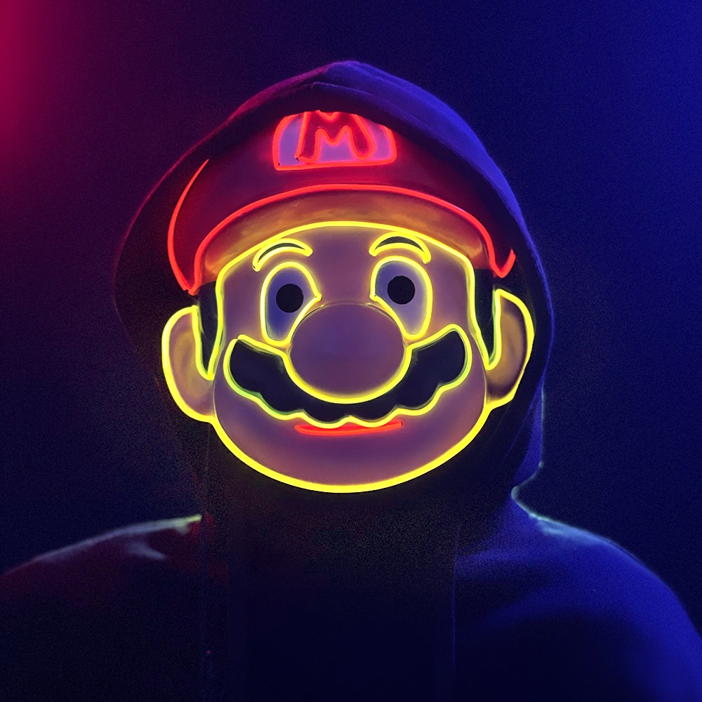 ฟิกเกอร์การ์ตูนอนิเมะ-super-mario-bros-mario-luigi-หน้ากาก-led-สําหรับเด็ก-ธีมงานเลี้ยงวันเกิด-ฮาโลวีน