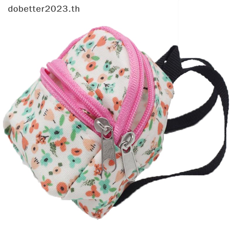 db-กระเป๋าเป้สะพายหลัง-กระเป๋านักเรียน-ลายดอกไม้จิ๋ว-1-6-1-12-อุปกรณ์เสริม-สําหรับบ้านตุ๊กตา-พร้อมส่ง