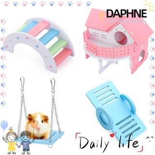 Daphne อุปกรณ์เสริมหนูแฮมสเตอร์บ้านเม่นออกกําลังกายสัตว์เลี้ยงของเล่นไม้