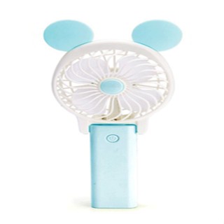 ส่งด่วน 1 วัน Handheld Mini fan พัดลมพกพาขนาดเล็กชาร์จสาย USB ใส่ถ่านลมแรง ส่งฟรี