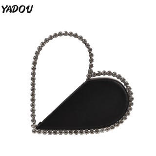 YADOU หญิงสาวดินเนอร์ ที่น่ารักถือกระเป๋าความรักวงแหวนวงแหวนอเมริกัน และผู้หญิงส่งกระเป๋าคู่ต่อสู้