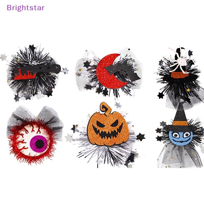 brightstar-กิ๊บติดผมคอสเพลย์-รูปฟักทอง-ค้างคาว-แมงมุม-ฮาโลวีน-เครื่องประดับผม-สําหรับเด็กผู้หญิง