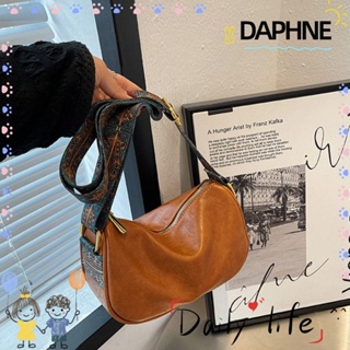 Daphne กระเป๋าสะพายไหล่ สะพายข้าง หนัง PU ขนาดเล็ก จุของได้เยอะ แฟชั่นสําหรับสตรี