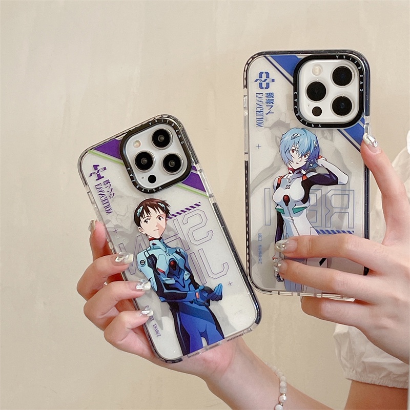 casetifg-เคสโทรศัพท์มือถือ-ซิลิโคนนิ่ม-tpu-ใส-กันกระแทก-ลายอะนิเมะ-evangelion-eva-แต่งกลิตเตอร์-ระยิบระยับ-สําหรับ-iphone-11-12-13-14-pro-max