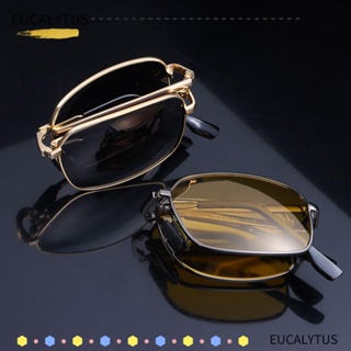 Eutus แว่นตากันแดด โฟโตโครมิก พับได้ แบบพกพา สําหรับผู้ชาย