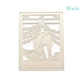 Blala แผ่นแม่แบบโลหะ ตัดลาย สําหรับตกแต่งการ์ด สมุดภาพ กระดาษ หัตถกรรม DIY