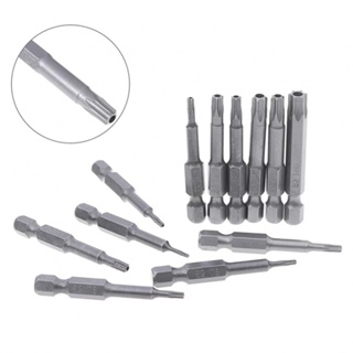 Premium 1pc Torx Screwdriver Bit Set Alloy Steel 50mm Long T5 T40 Sizes