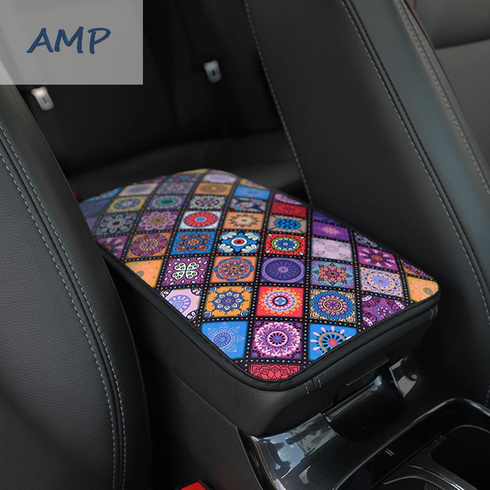 new-8-ethnic-style-waterproof-car-armrest-cover-universal-leather-anti-slip-protection