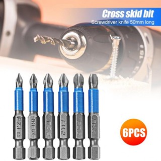 Screwdriver Bit PZ2 PZ3 Smooth Wear Resistance 6pcs Alloy Steel Anti Slip