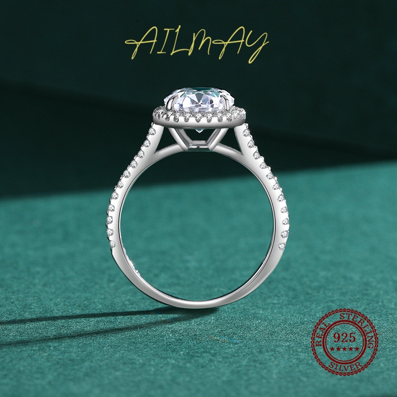 ailmay-แหวนเงินสเตอร์ลิง-925-สไตล์โรแมนติก-หรูหรา-สําหรับผู้หญิง