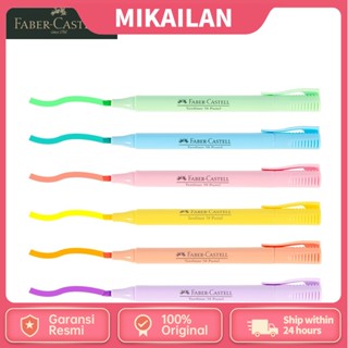 Faber CASTELL ปากกามาร์กเกอร์ ไฮไลท์ สีมาการอง สีพาสเทล เรืองแสง 1581