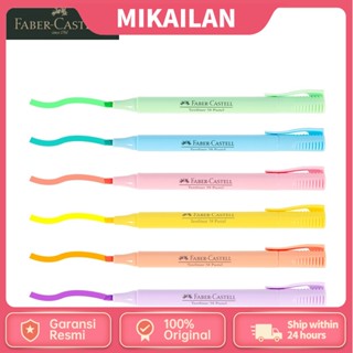 Faber CASTELL ปากกามาร์กเกอร์ ไฮไลท์ สีมาการอง สีพาสเทล เรืองแสง 1581