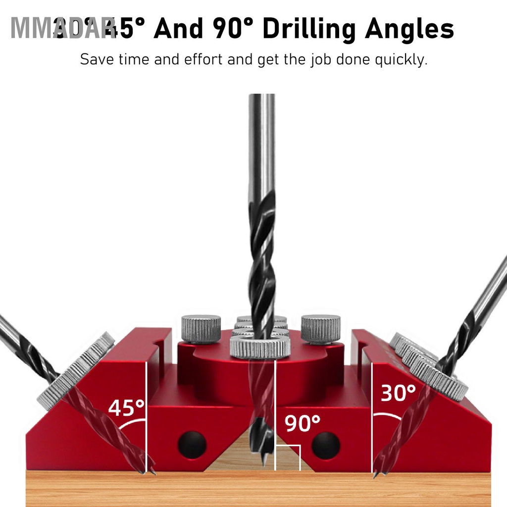 mmadar-30-45-90-คู่มือการเจาะมุมตำแหน่งเพิ่มเติมจิ๊กสว่านงานไม้หลายมุม
