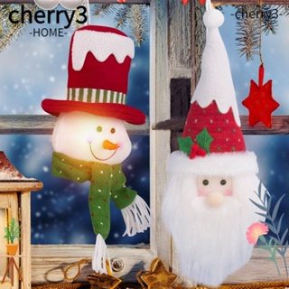 Cherry3 ตุ๊กตาคริสต์มาสน่ารัก ผ้ากํามะหยี่ขนนิ่ม สําหรับตกแต่งบ้าน