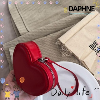 Daphne กระเป๋าใส่เหรียญ คลัทช์ หนัง PU สําหรับผู้หญิง