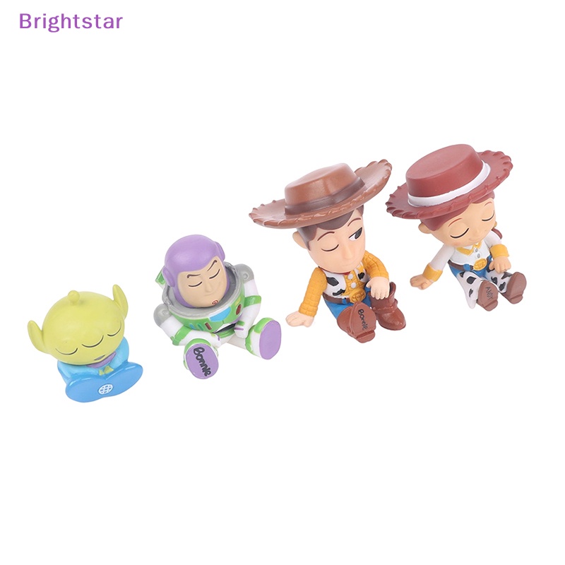brightstar-ใหม่-ฟิกเกอร์ดิสนีย์-toy-story-buzz-lightyear-woody-alien-สําหรับตกแต่งโต๊ะ-4-ชิ้น