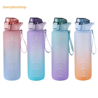 [Domybestshop.th] Au- ขวดน้ําไล่โทนสี BPA 1000 มล. แบบพกพา