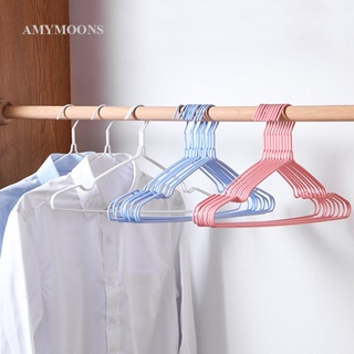 Amymoons ไม้แขวนเสื้อ กันลื่น สําหรับผู้ใหญ่ 10 ชิ้น
