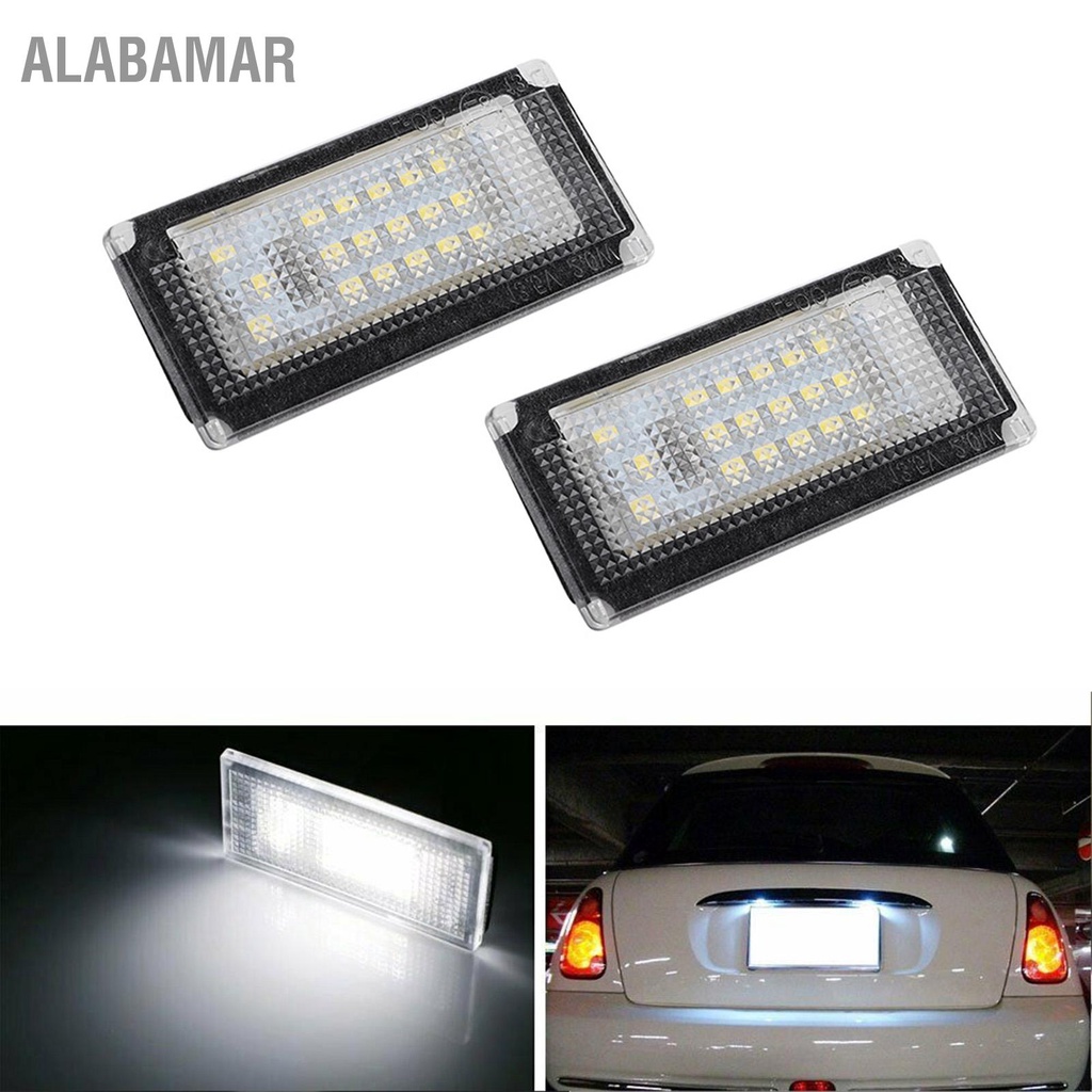 alabamar-1-คู่-6000k-18-leds-แผงป้ายทะเบียนโคมไฟสำหรับ-one-r50-2001-2006